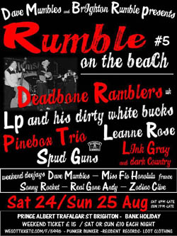 Rumble on the beach - Brighton 25th August